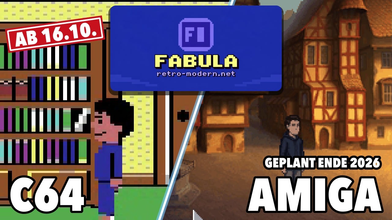 Vorschaubild des FABULA-Trailers für Amiga und C64
