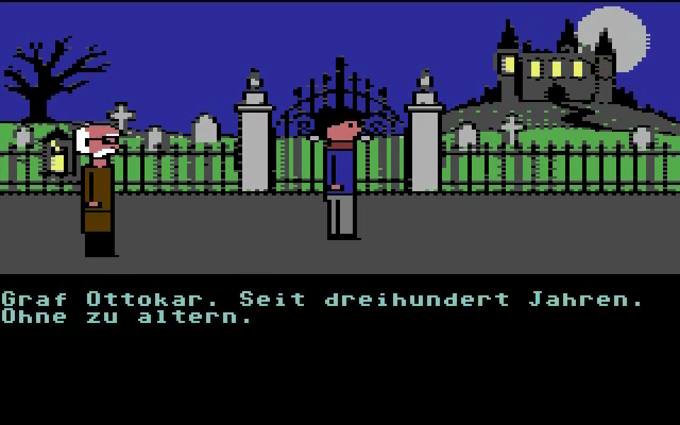 Am Tor. Der Professor weiß, wer hier wohnt.