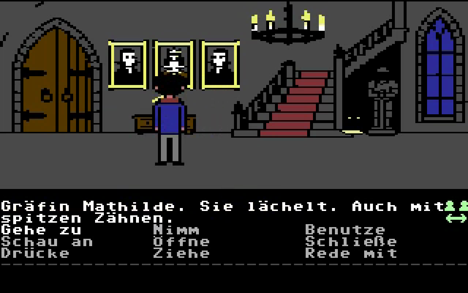 Die Eingangshalle, ein Raum zum Scrollen