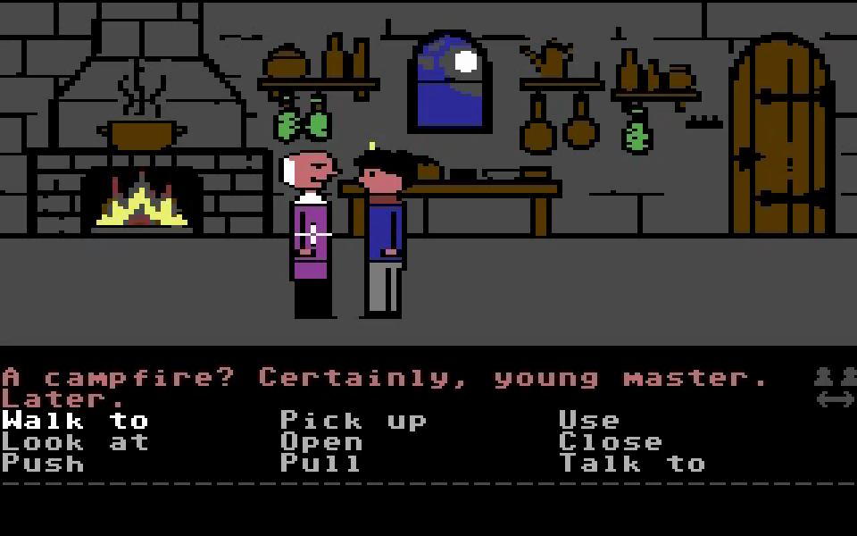 Bartholomew, the castellan. His hearing isn't what it was.